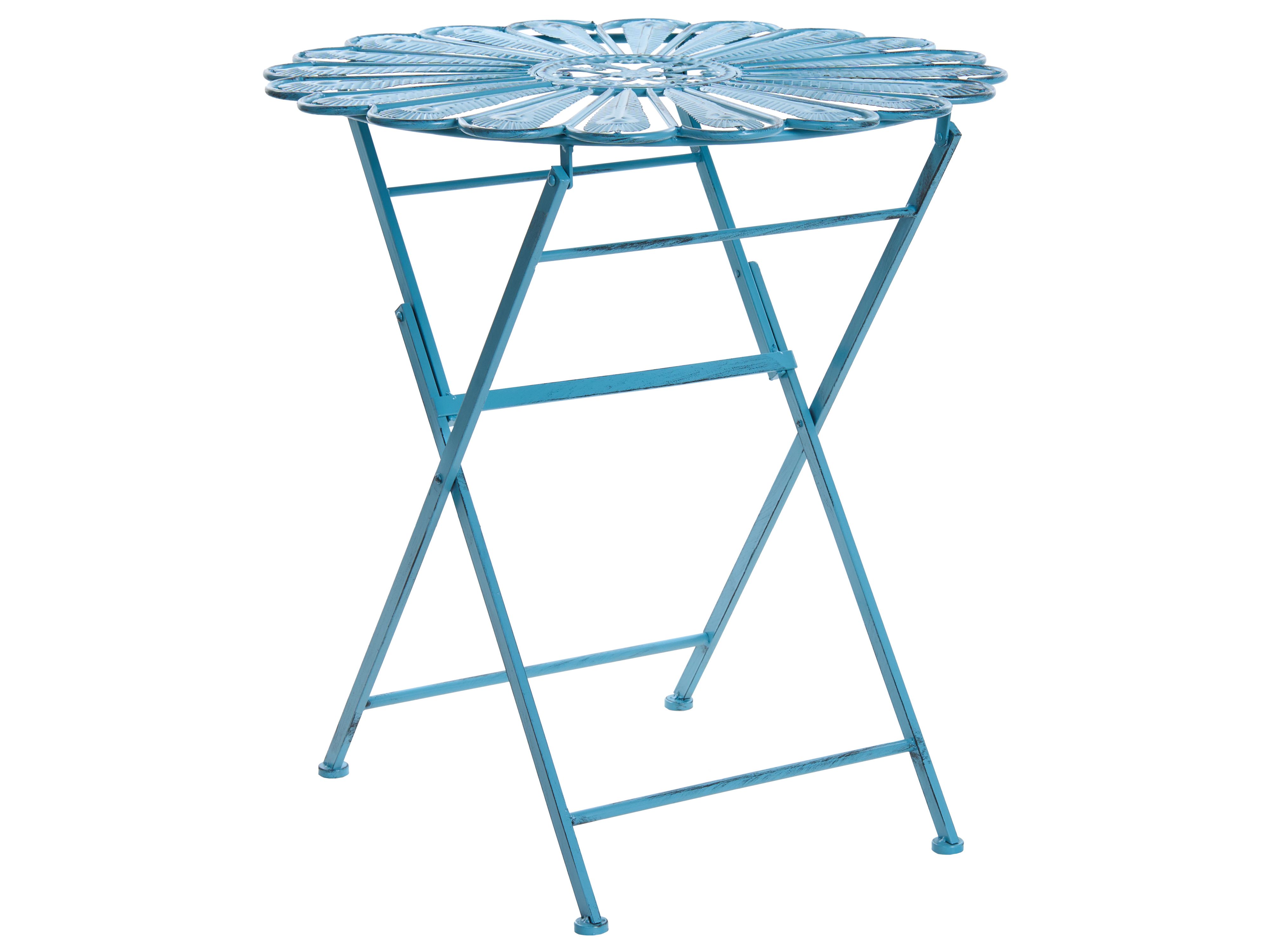 Bistro Table PAVIA 71 cm 71 cm Metal Blue