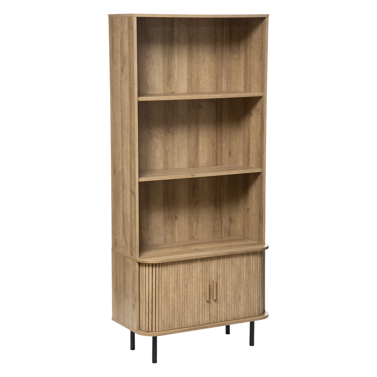 Bookcase 2 doors "Colva" Oak effect, 80x180 cm