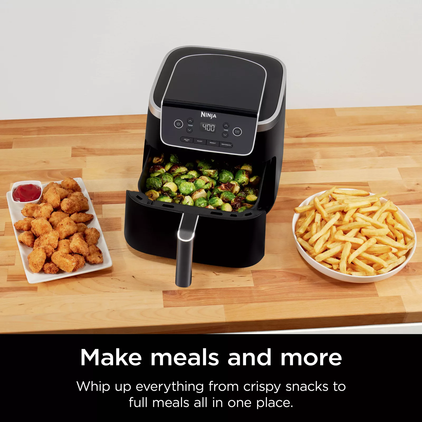 Ninja0 - Air Fryer Pro 4-in-1 with 5 QT Capacity - Gray - Image 3