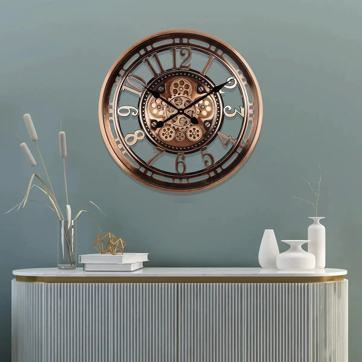 CopperWatch | Antieke Wandklok met Stijl voor Kantoor