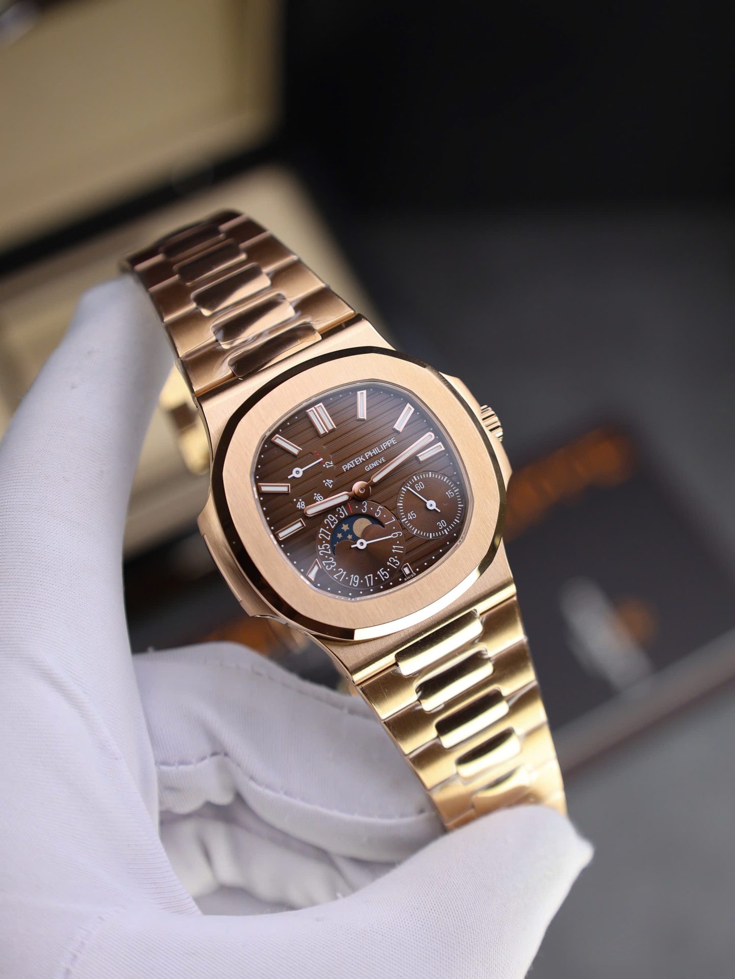 Patek Philippe Nautilus 5712R Replica Watch Dial Brown PPF Factory 40mm - Top club