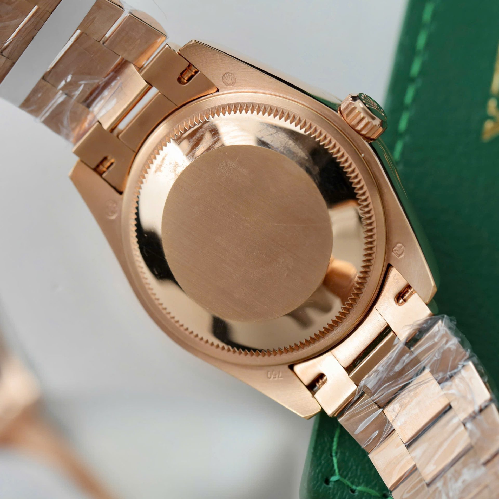 Rolex DateJust Women Dial Chocolate Copies Watches Custom Moissanite Diamonds + 18K Gold Wrapped 31mm - Elite Watch Atelier