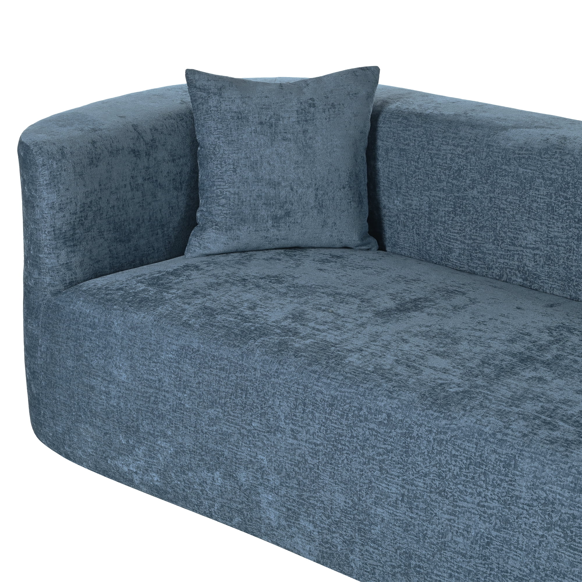 Harper & Bright Designs Modern Curved Floor Sofa Set, Modular Sectional Sponge Couch for Living Room, 2 PC Free Combination No Assembly Foam-Filled Sofa, Beige - Image 105
