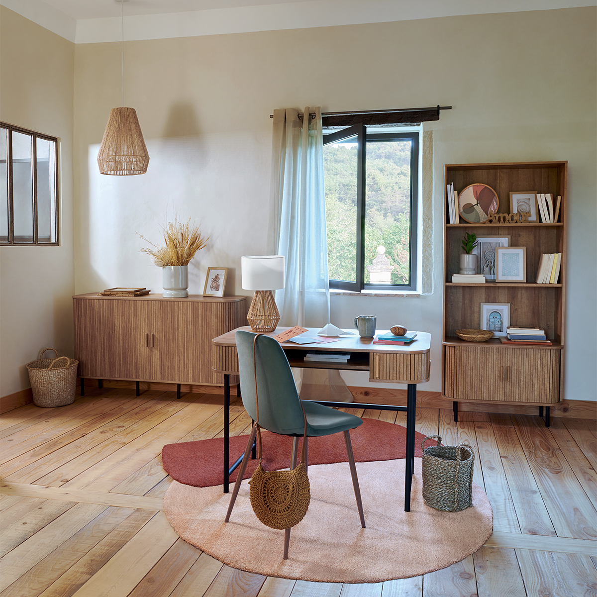 2-door Buffet "Colva" Oak effect, 140x80 cm