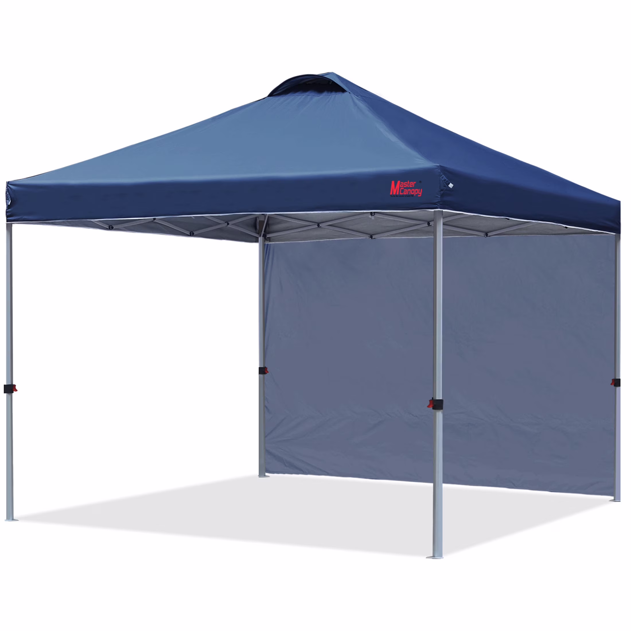 MASTERCANOPY 10' x 10' Easy Pop-up Canopy Tent Outdoor Shade Shelter with 1 Sidewall, White - Image 14