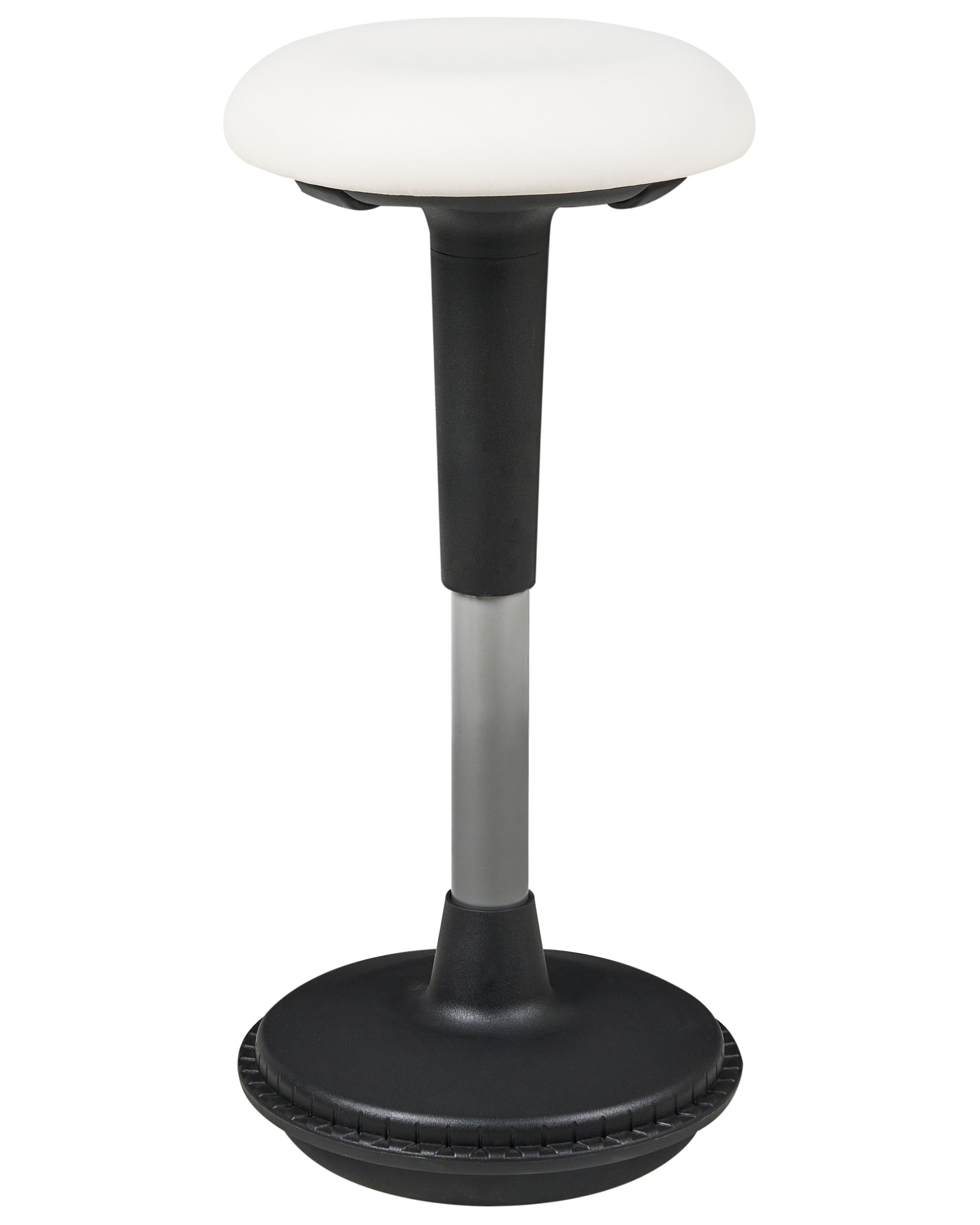 Wobble Stool ESTELL Faux Leather White