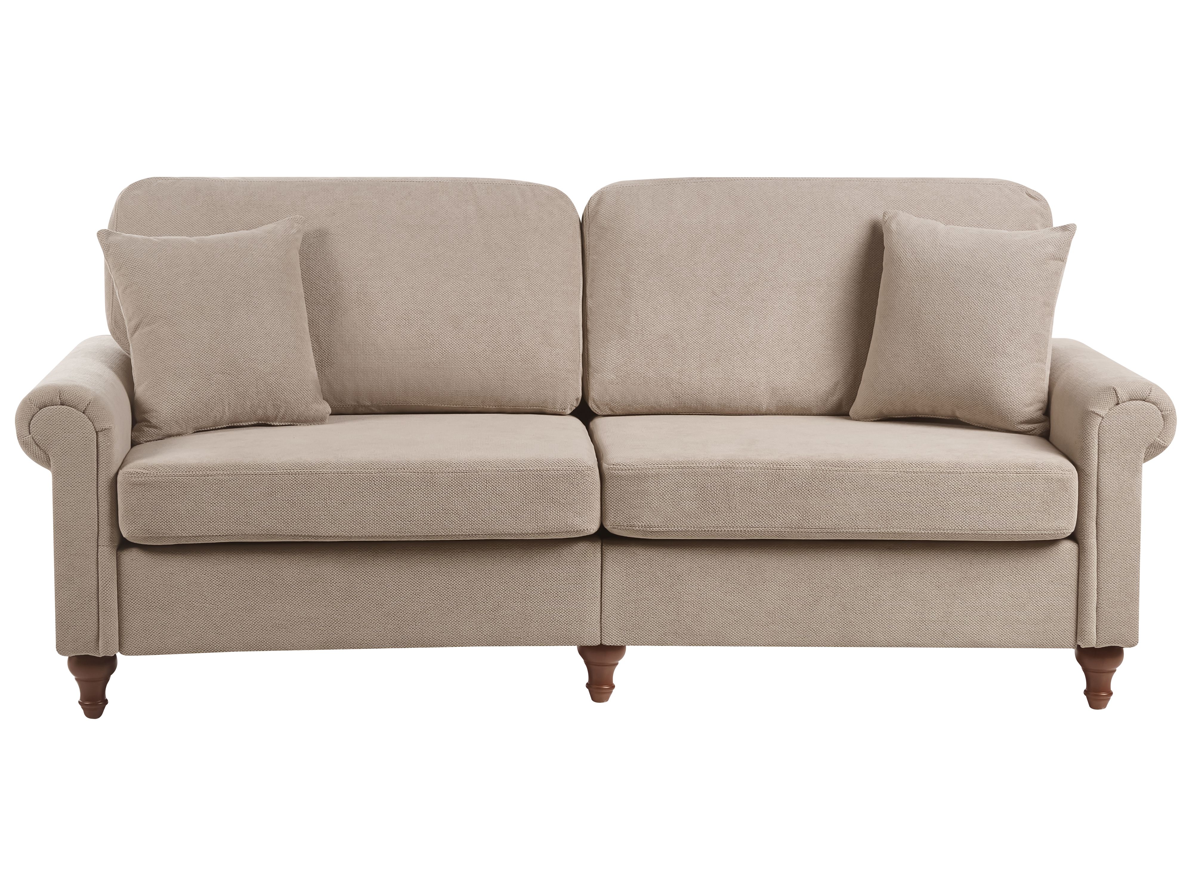 Sofa 3 Seater GINNERUP Fabric Taupe