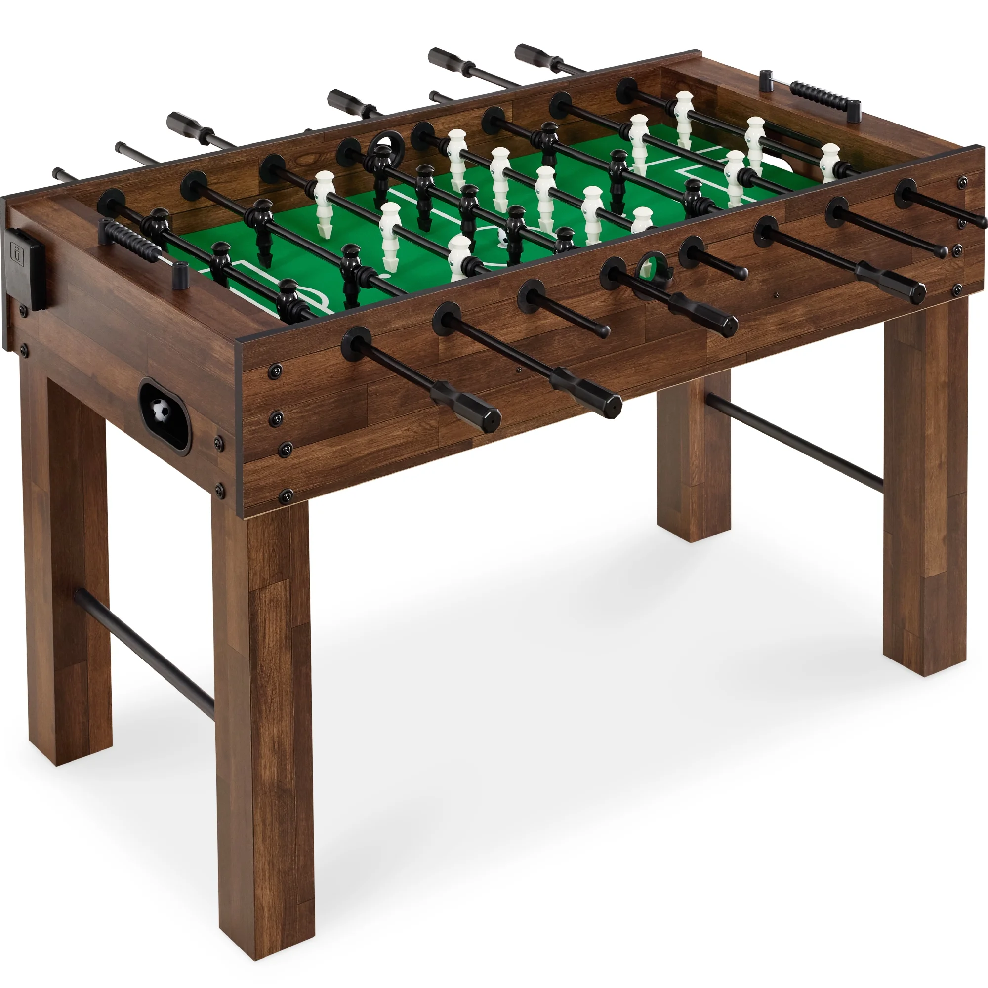 Best Choice Products Large 54in Full-Size Foosball Table for Home, Game Room w/ 2 Balls, 2 Cup Holders - Natural - Image 13