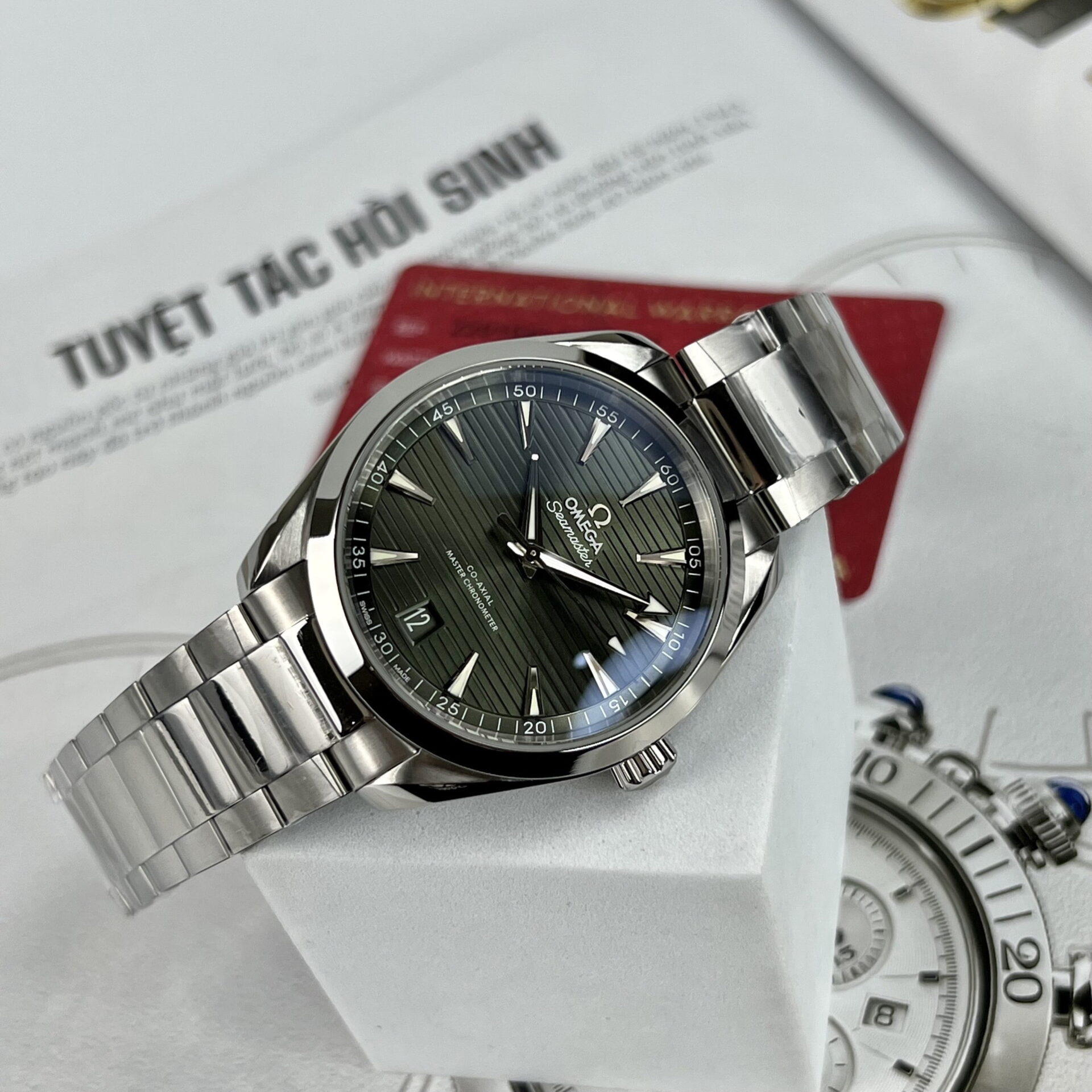 Omega Replica 11 Watch Seamaster Aqua Terra Green Dial Factory VS 41mm - Top club