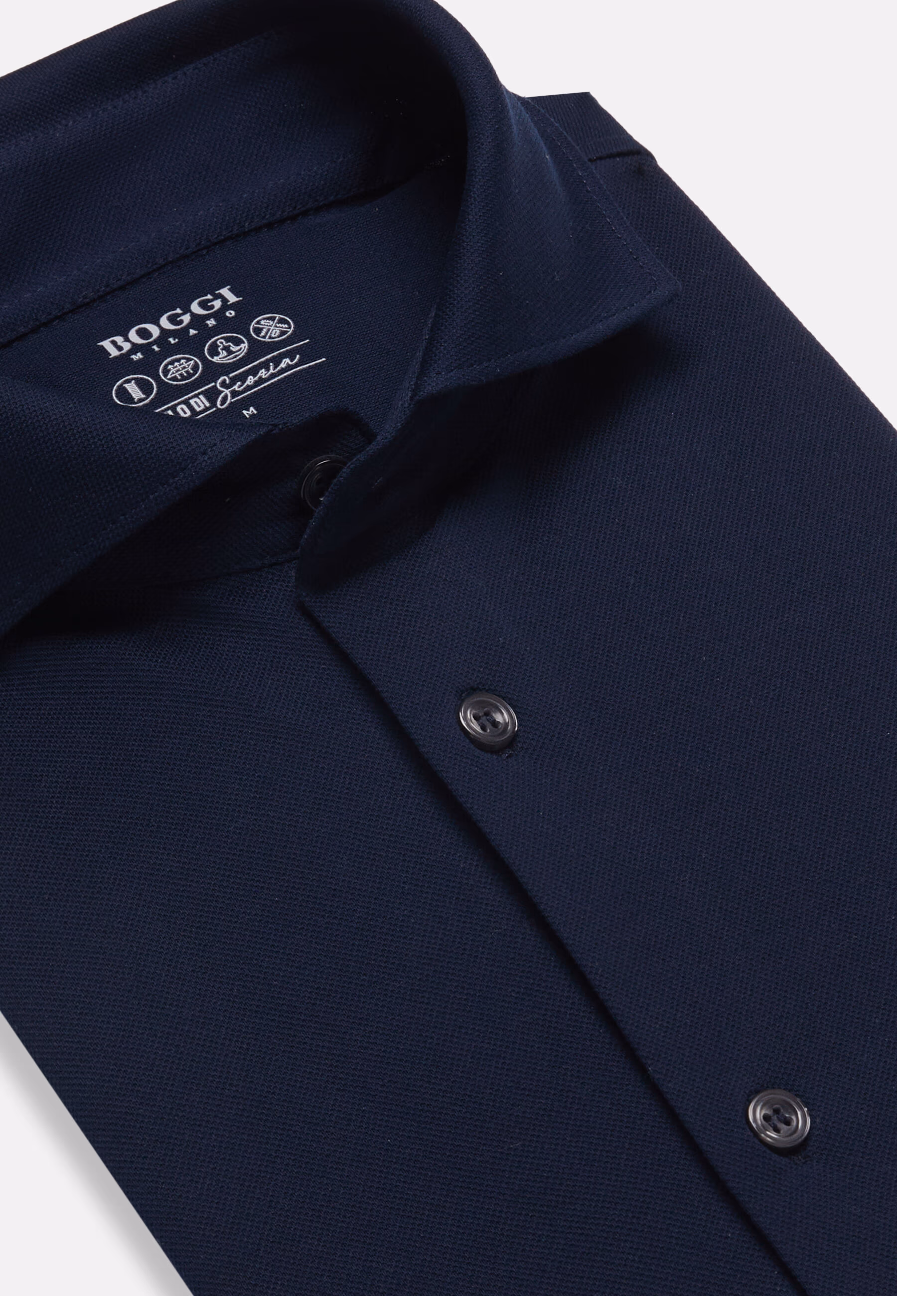 BOGGI Slim Fit Polo Shirt in Filo Di Scozia Pique