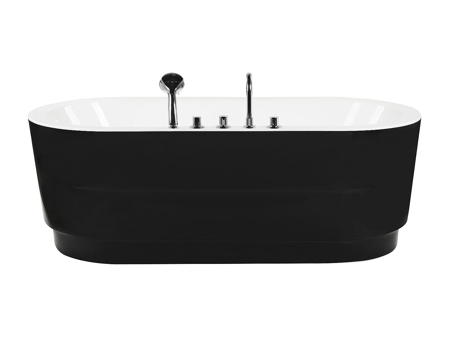 Baignoire îlot EMPRESA avec raccords 170 x 80 cm Noir
