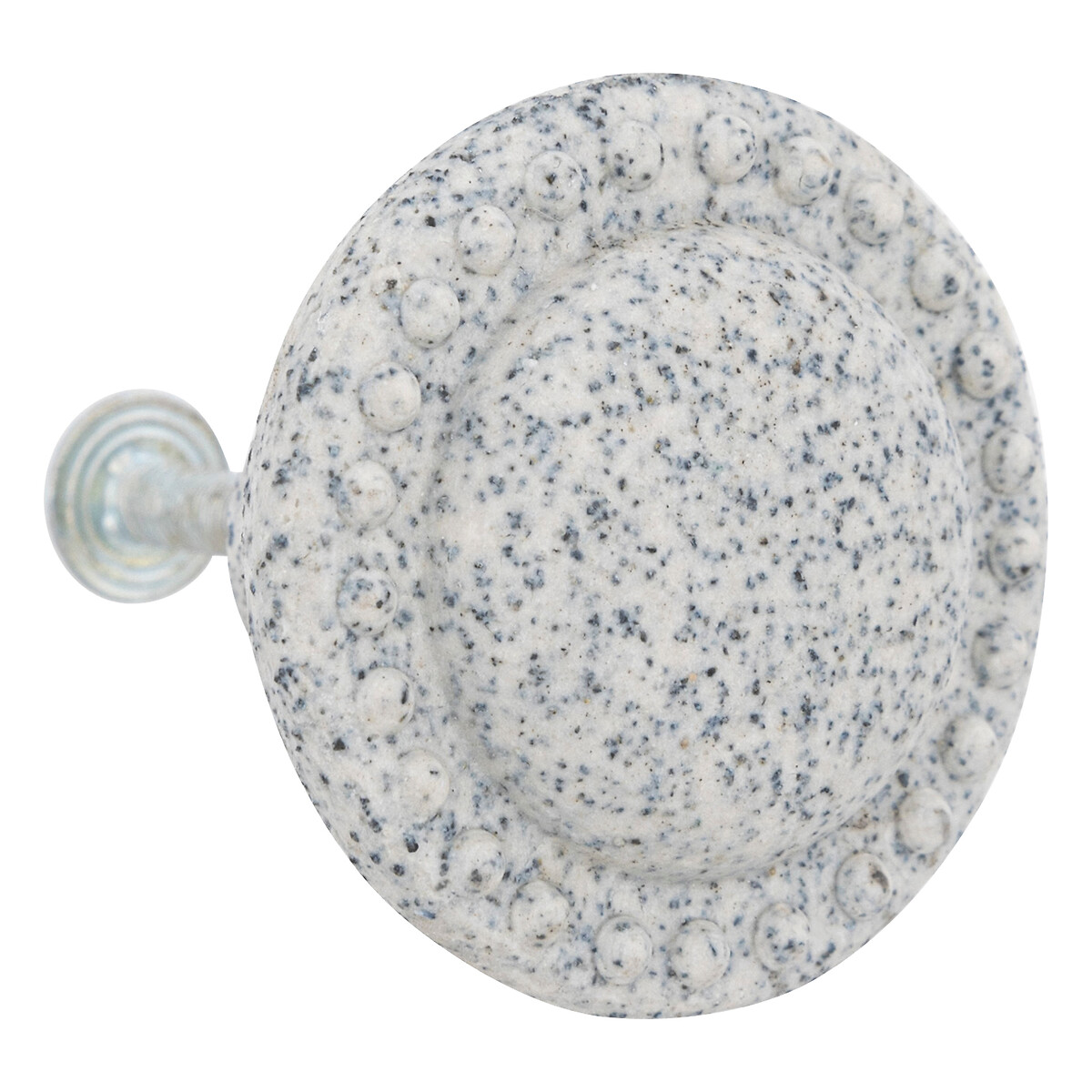 Furniture knobs x2 "Cassidy" Ceramic & metal, d.4 cm