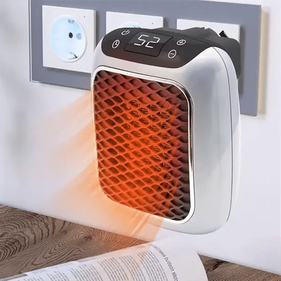 Compacte Draagbare Elektrische Kachel met Timer en Veiligheidsfuncties – Snelle en Energiezuinige Verwarming tot 32,5 m²