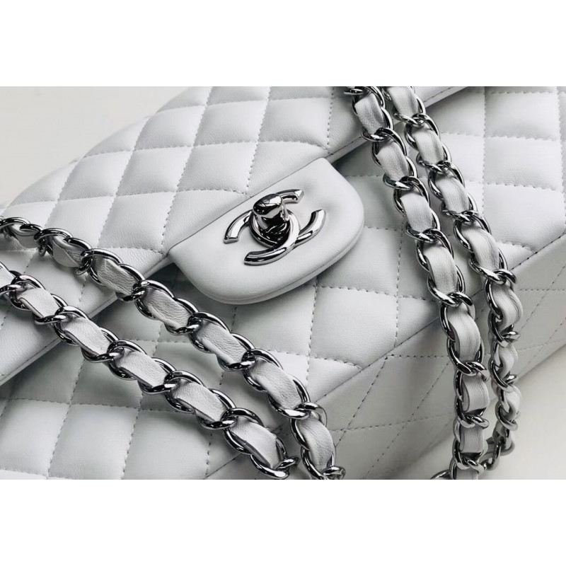 Replica Chanel 1112 White Medium Size 2.55 Lambskin Leather Flap Bag1:1High-quality replica