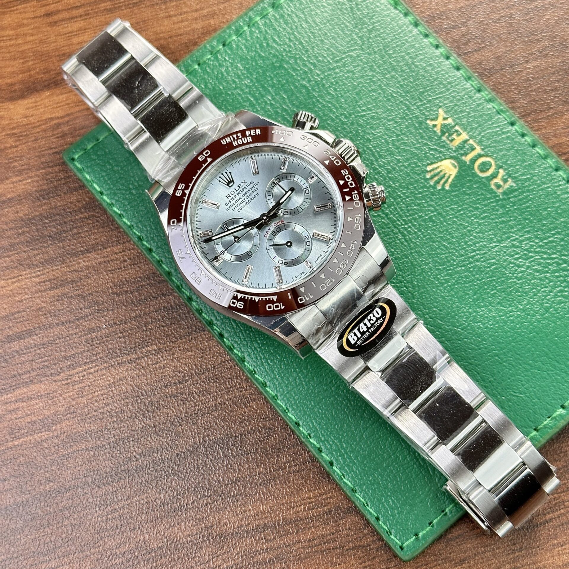 Rolex Daytona 126506 Ice Blue Metal Strap Replica Watch BT Factory 40mm - Elite Watch Atelier