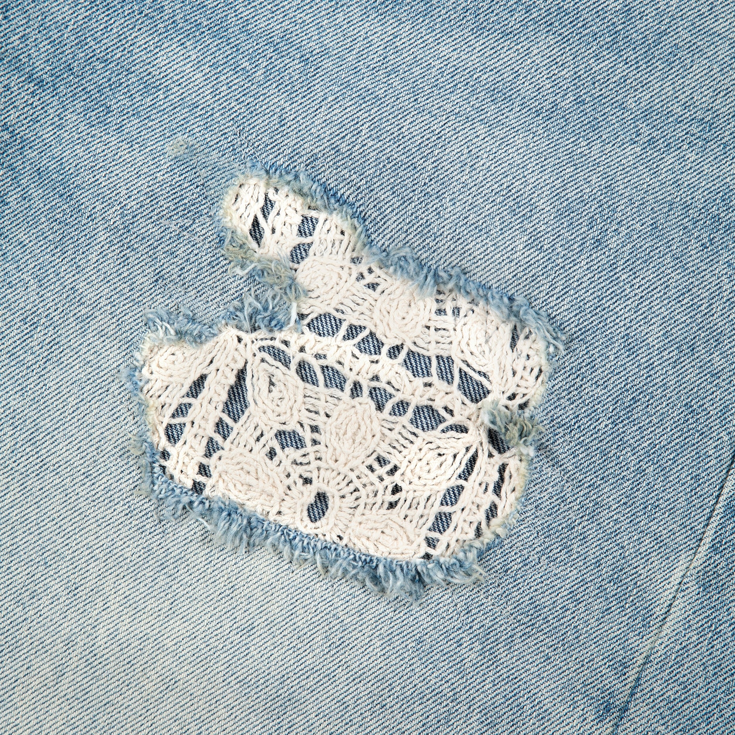 "lotus" Jorts blue