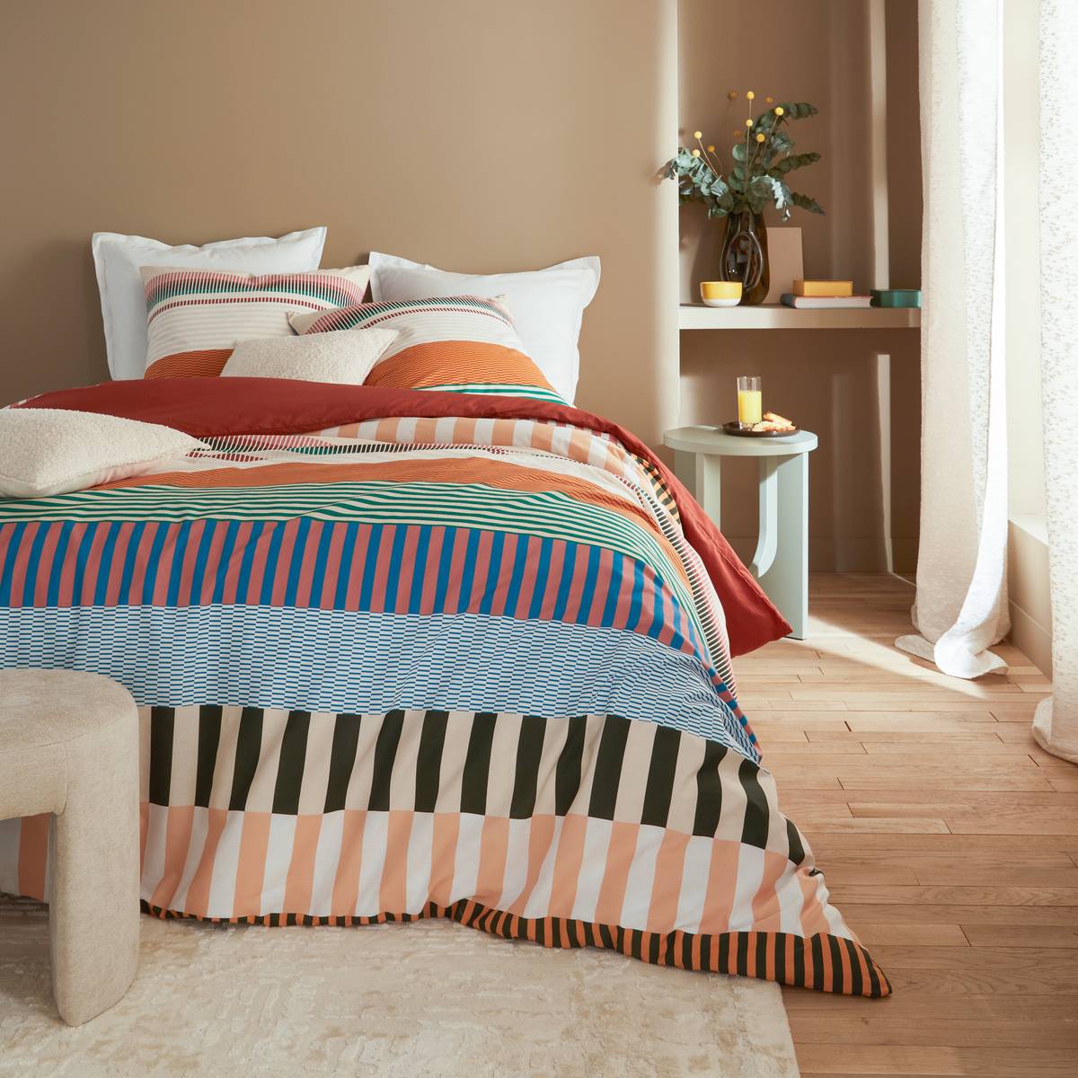 "Nocta" Printed Bedding Set Multicolor, 240x220 cm
