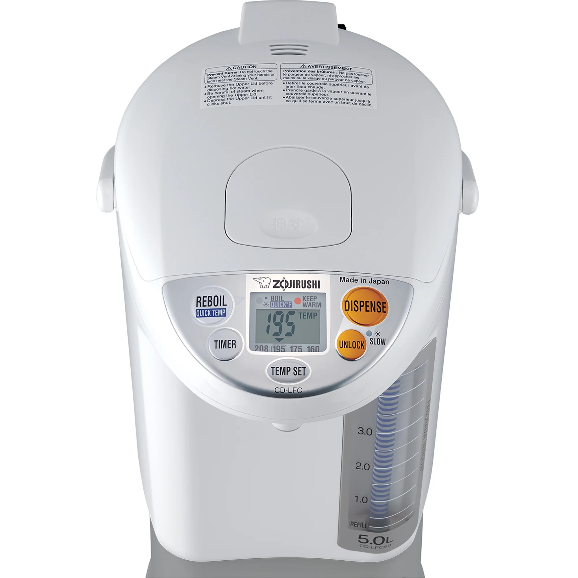 Zojirushi CD-LFC50WA Panorama Window? Micom Boiler & Warmer - Image 4
