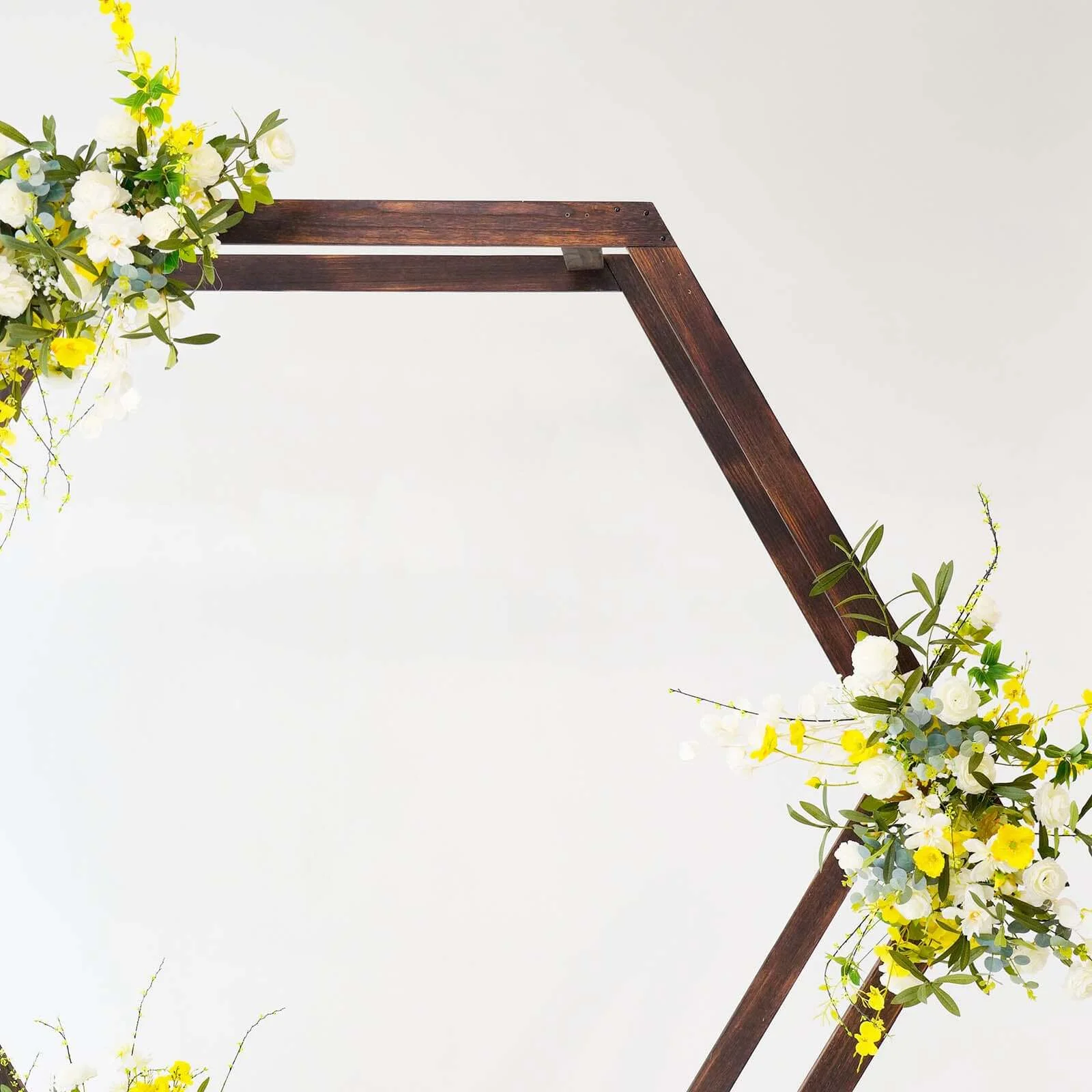 Efavormart 7FT Rustic Square Wedding Arch Wooden Backdrop Stand, Wedding Ceremony Arch - Brown - Image 24