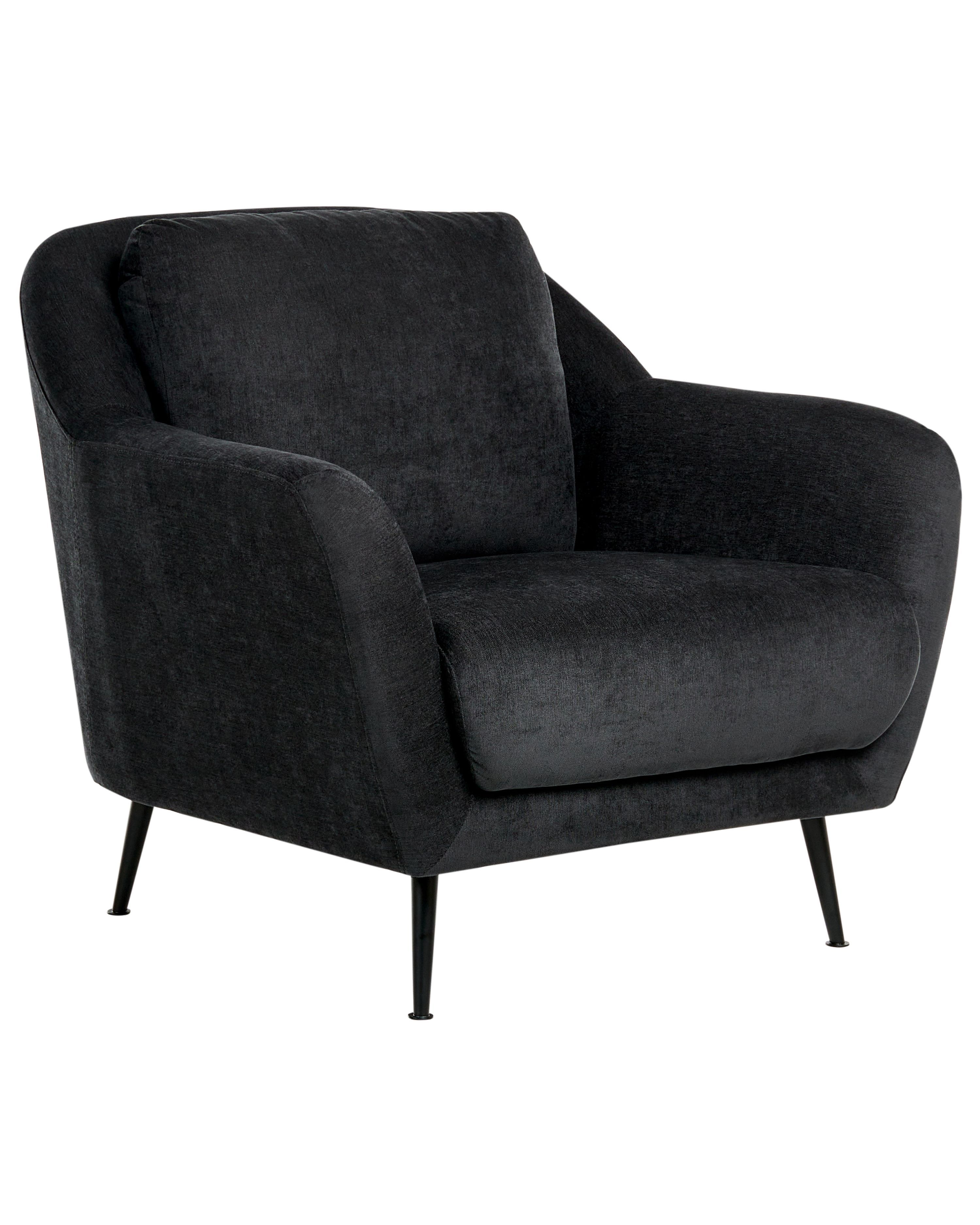 Armchair EIBY Chenille Black