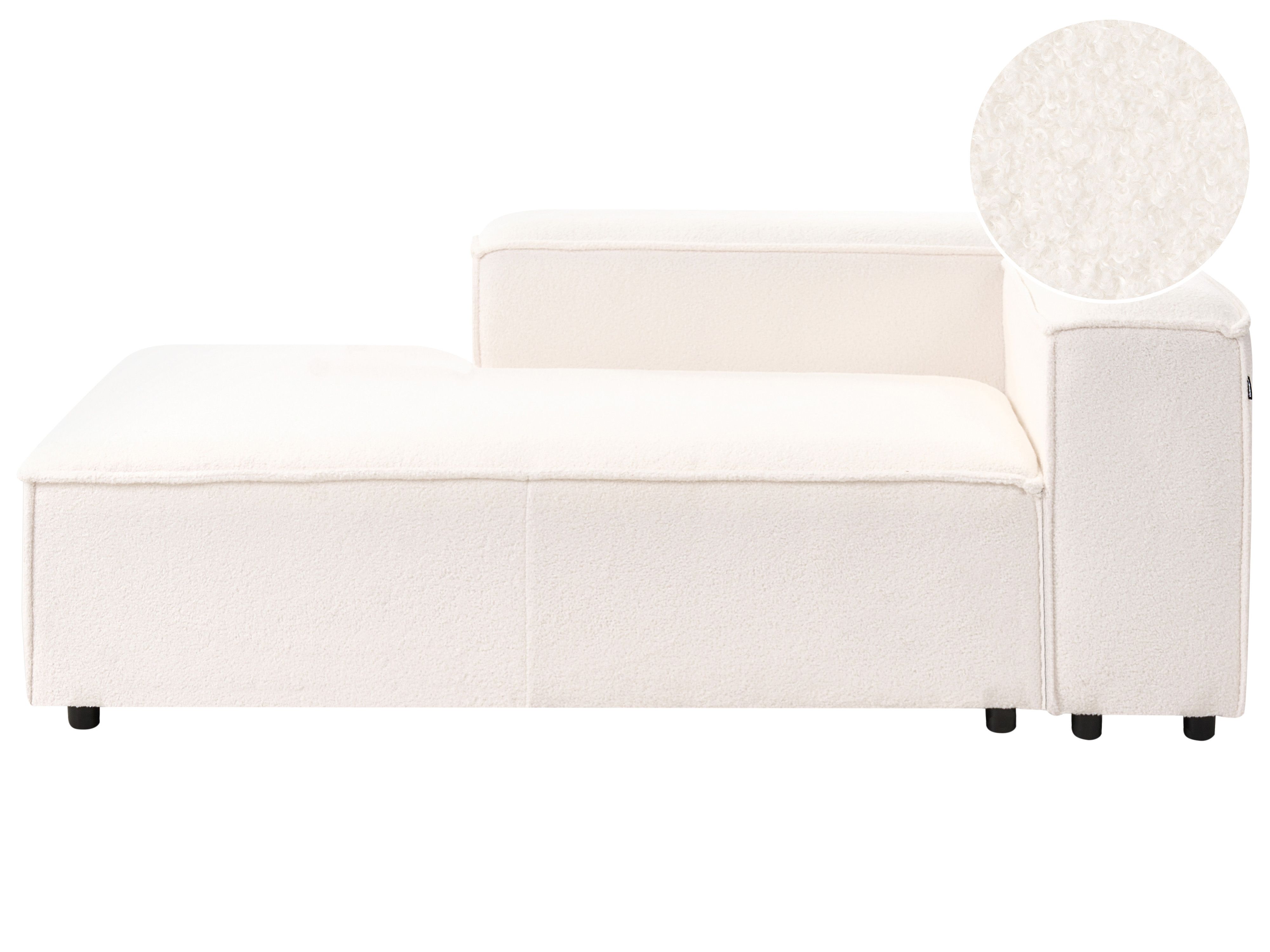 Right-Hand Chaise Lounge ARDAL Boucle Off-White