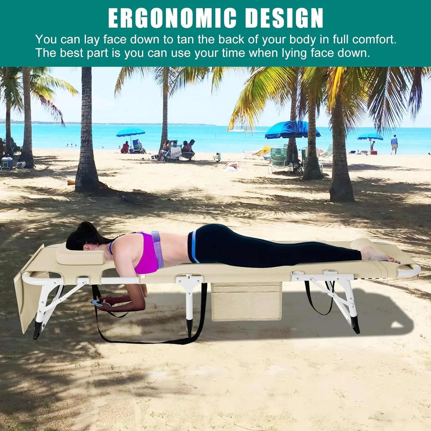 Slsy 5-Position Adjustable Folding Lounge Chair And Cot - 75.2" x 25.6" x 11.8" - Image 107 Slsy 5-Position Adjustable Folding Lounge Chair And Cot - 75.2" x 25.6" x 11.8" - Image 107