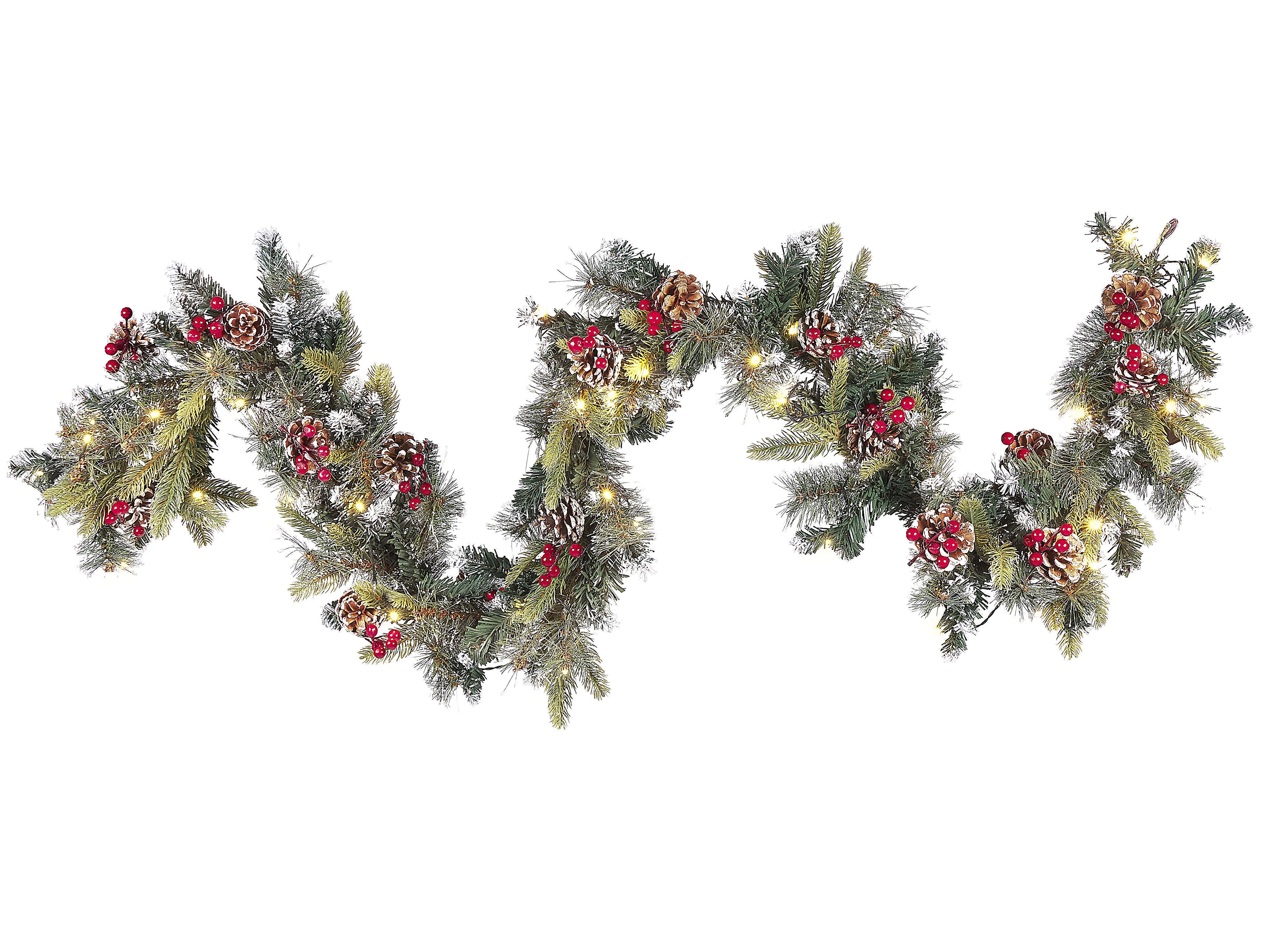 Christmas Garland LED PAIMIO 180 cm Green