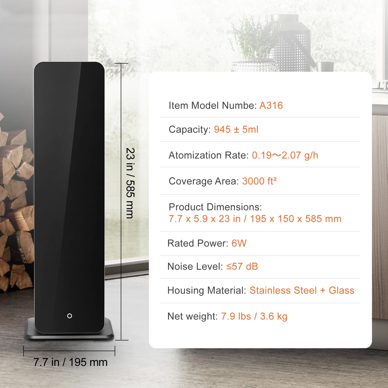KFFKFF Scent Air Machine, 900ml Bluetooth Smart Floor Standing Aromatherapy Machine, 3000sq.ft Waterless Essential Oil Scent Air Diffuser for Large Room Office - Image 7