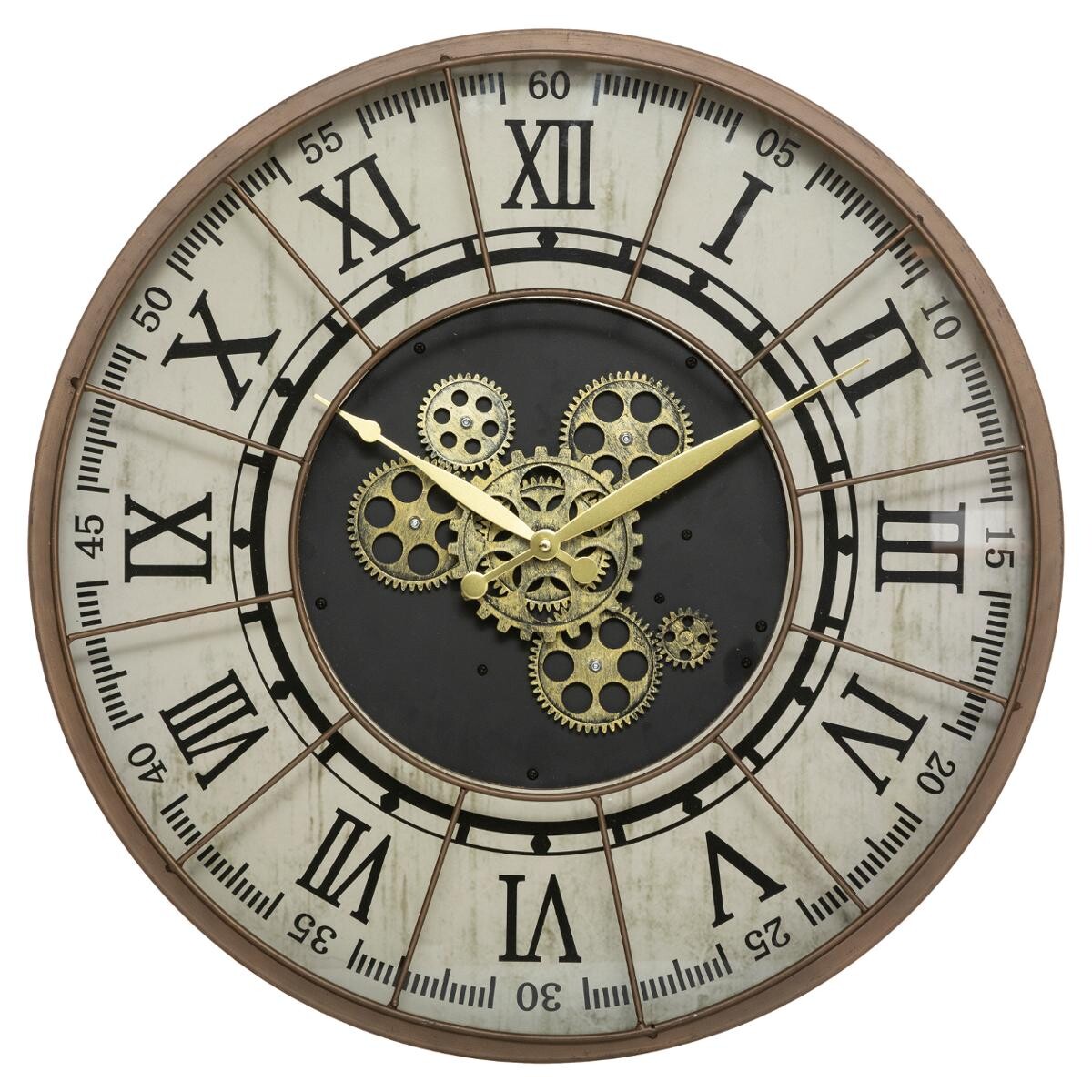Clock"Stella" Metal, D.57 cm