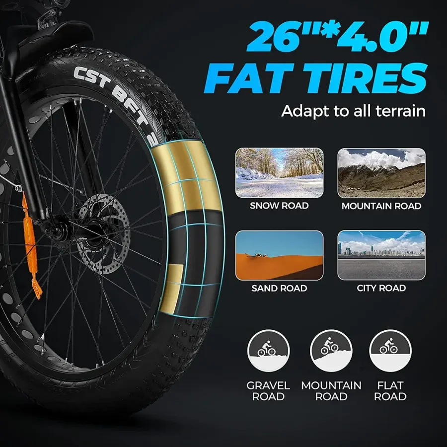 🔥Clearance Sale🔥✨Outdoor electric bike with 48V / 15Ah lithium battery✨ - Image 5