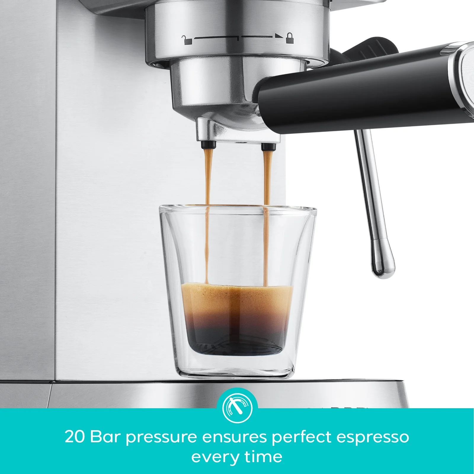 CASABREWS CM5418 Plus 20-Bar Semi-Automatic Espresso Machine & Coffee Maker with Steam Wand, Cold Brew Function, Stainless Steel, Silver