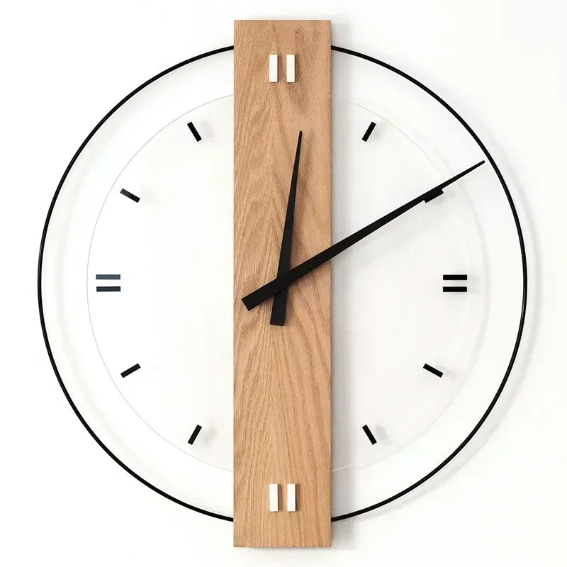 SilentElegance | Luxe Houten Wandklok