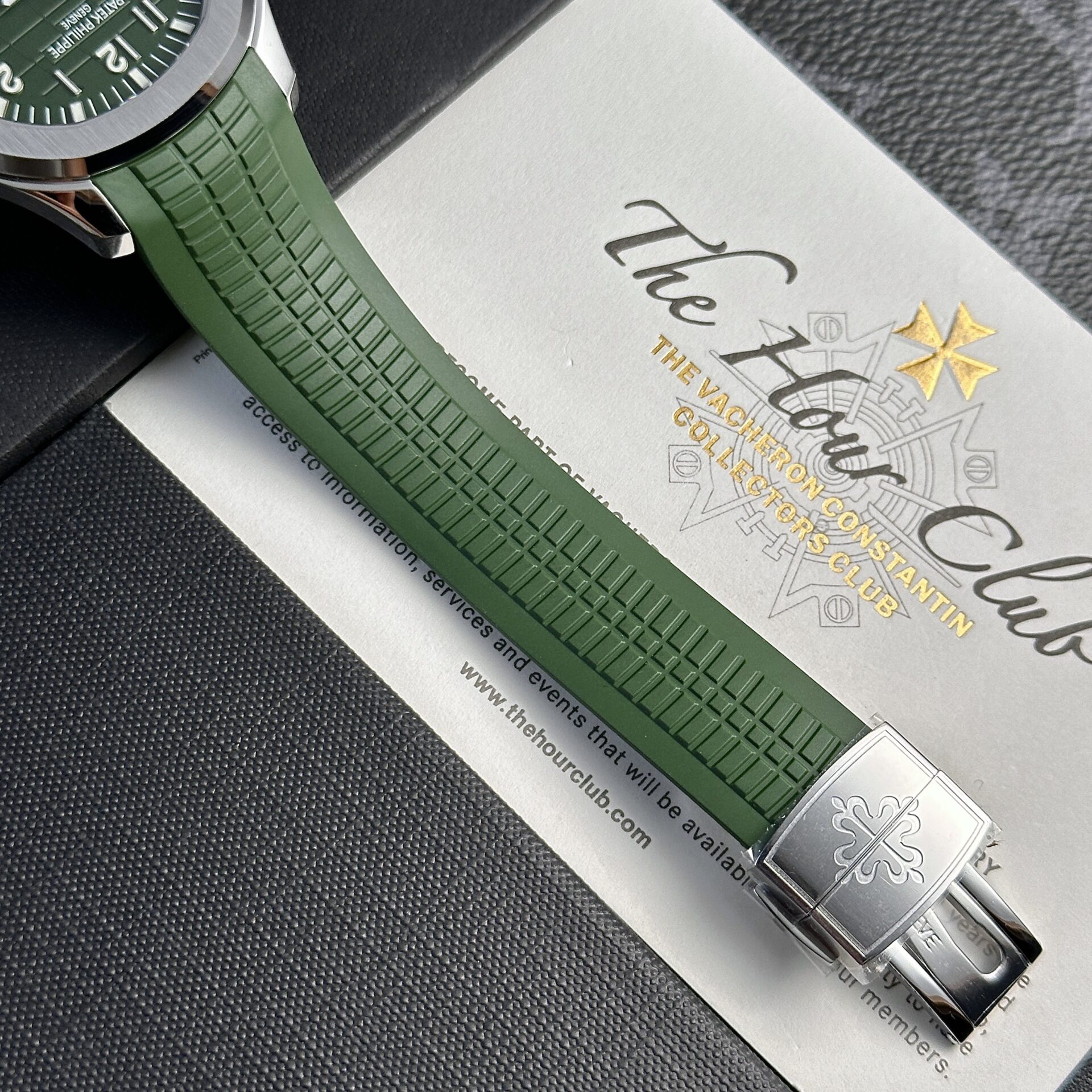 Patek Philippe Aquanaut 5168G Replica Watch Green Factory 3K 42.2mm - Top club