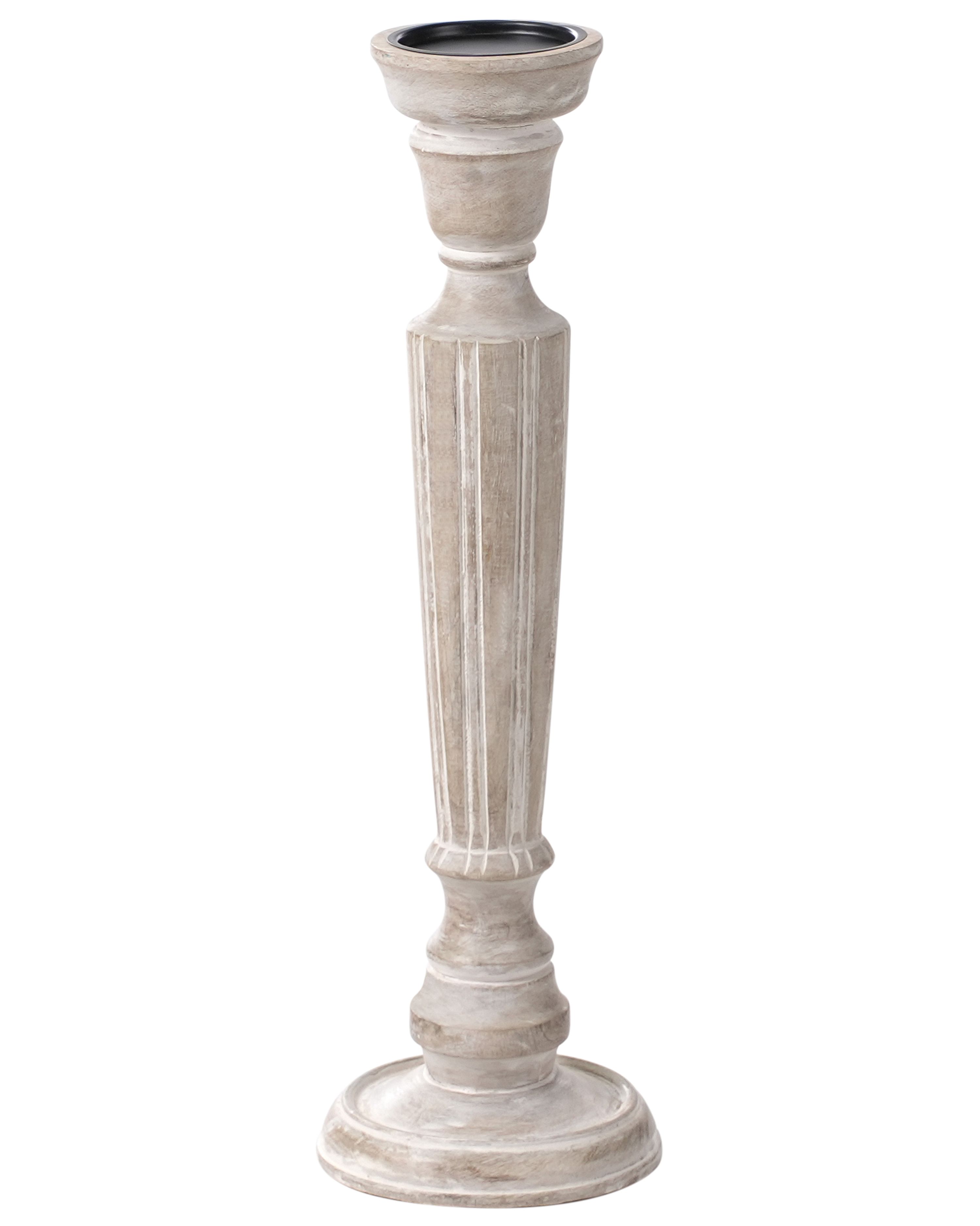 Candle Holder MALLAWI Mango Wood 50 cm Light Brown