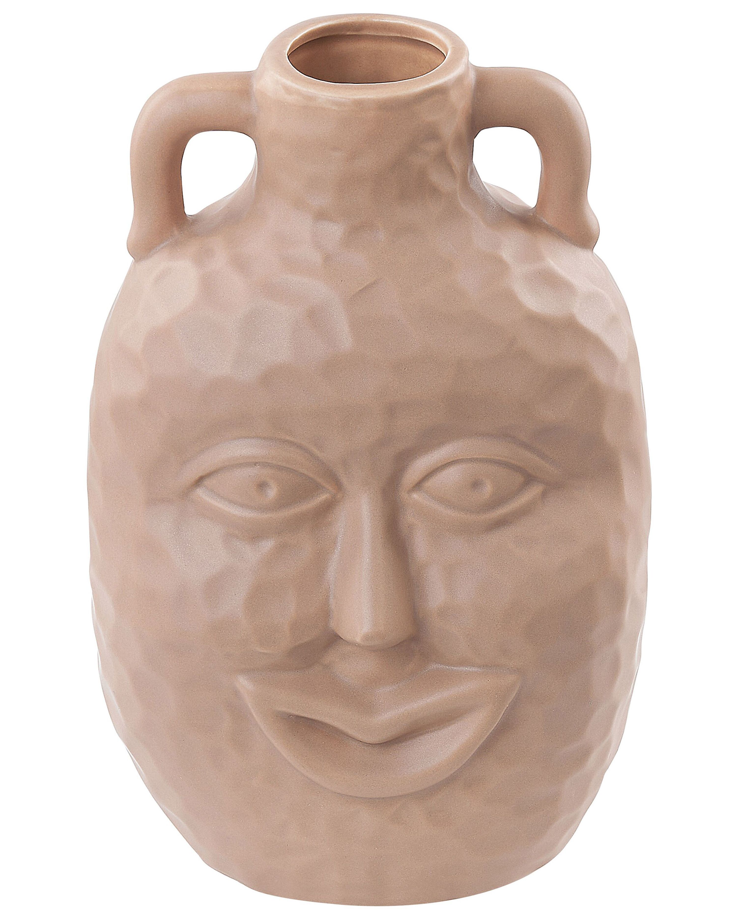 Flower Vase VERIA Ceramic 26 cm Sand Beige