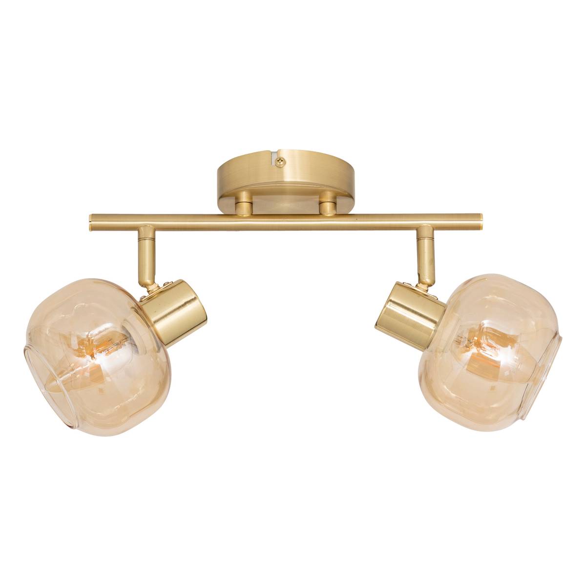 Wall/Ceiling Light "Pilia" Amber, 28x11 cm