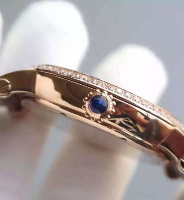 Replica Cartier Rotonde De Cartier Tourbillon RG Full Diamonds - Top club