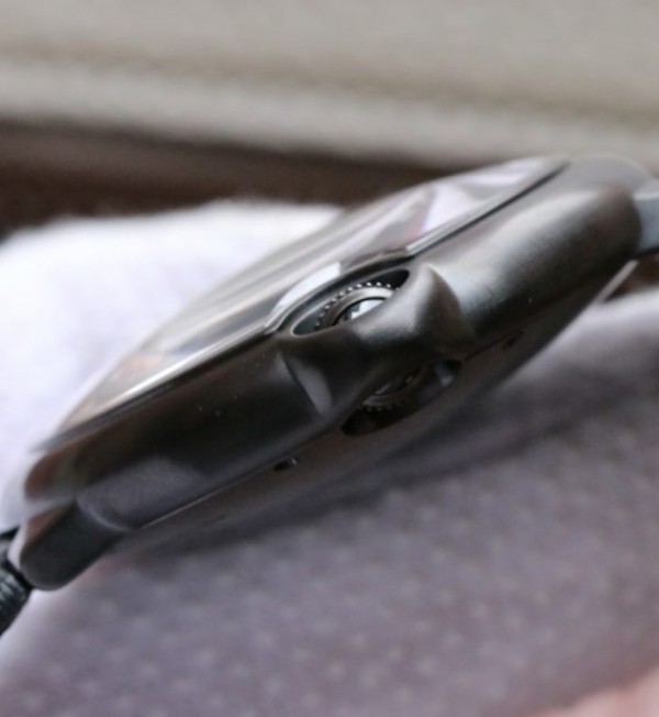 Replica Cartier V6F Ballon Bleu 42mm DLC All Black Black Textured Dial Leather Strap A1847 - Top club