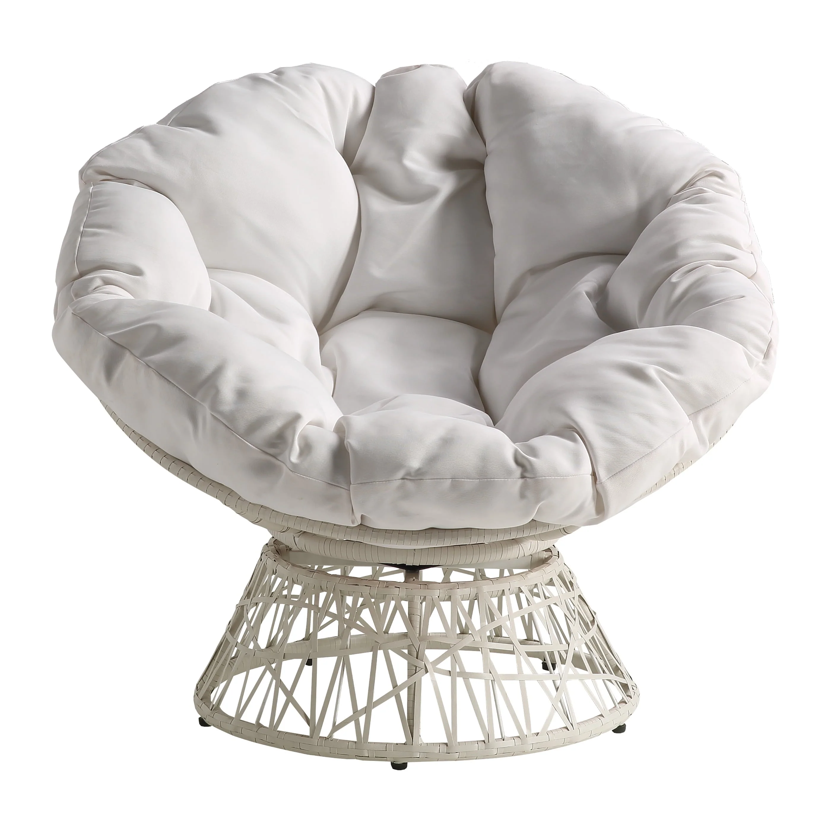 OSP Home Furnishings Wicker Papasan Chair with 360-Degree Swivel, 40�?W x 36�?D - Image 6