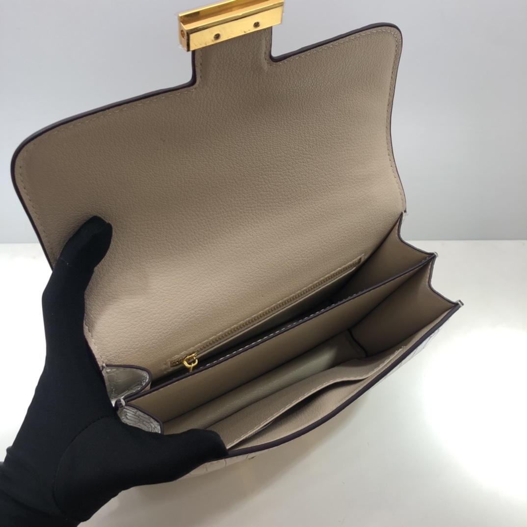 Replica Hermes Constance Crocodile Leather Pattern Cross Body Bag1:1High-quality replica