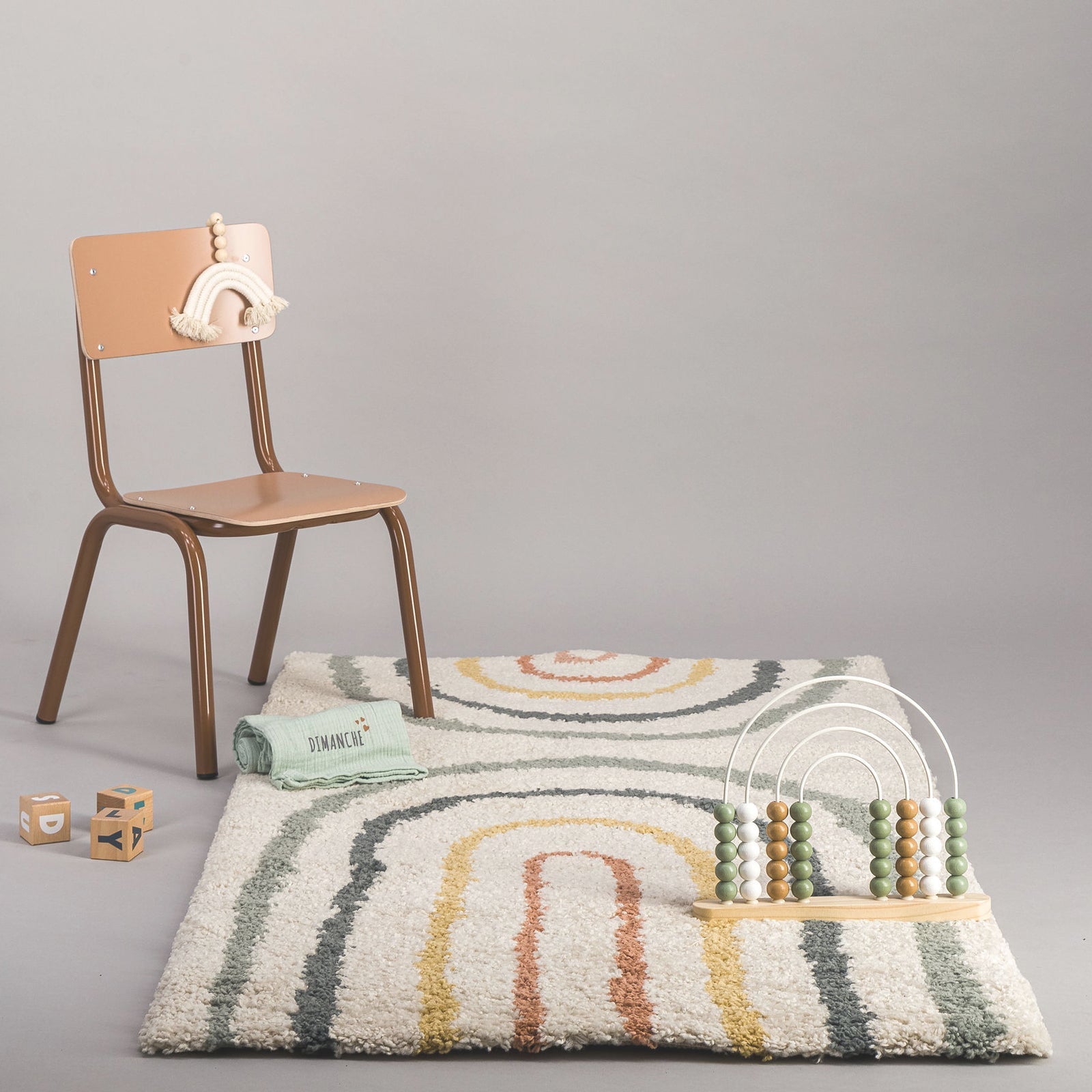AFK Living vloerkleed Harmoni - voor kinderen - veelkleurig