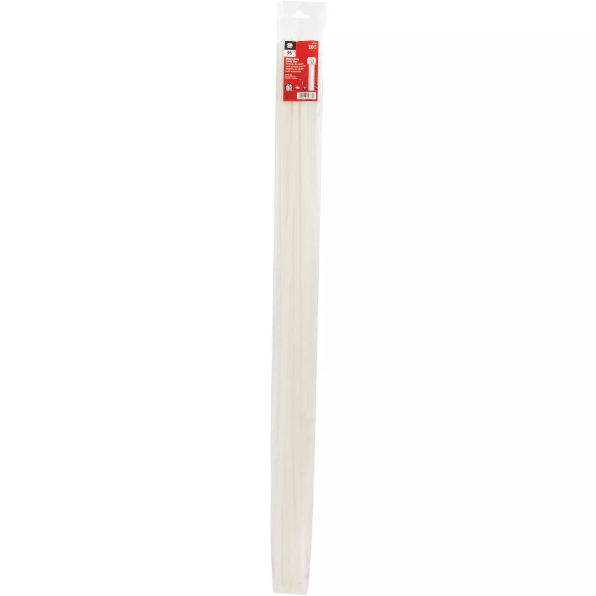 Gardner Bender 36 In. x 0.35 In. Natural Color Heavy-Duty Nylon Cable Tie (10-Pack)