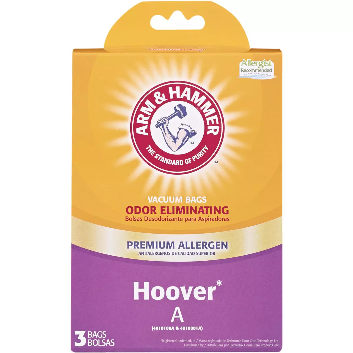 Arm & Hammer Hoover Type A / Bissell Style 2 Premium Allergen Vacuum Bag (3-Pack)