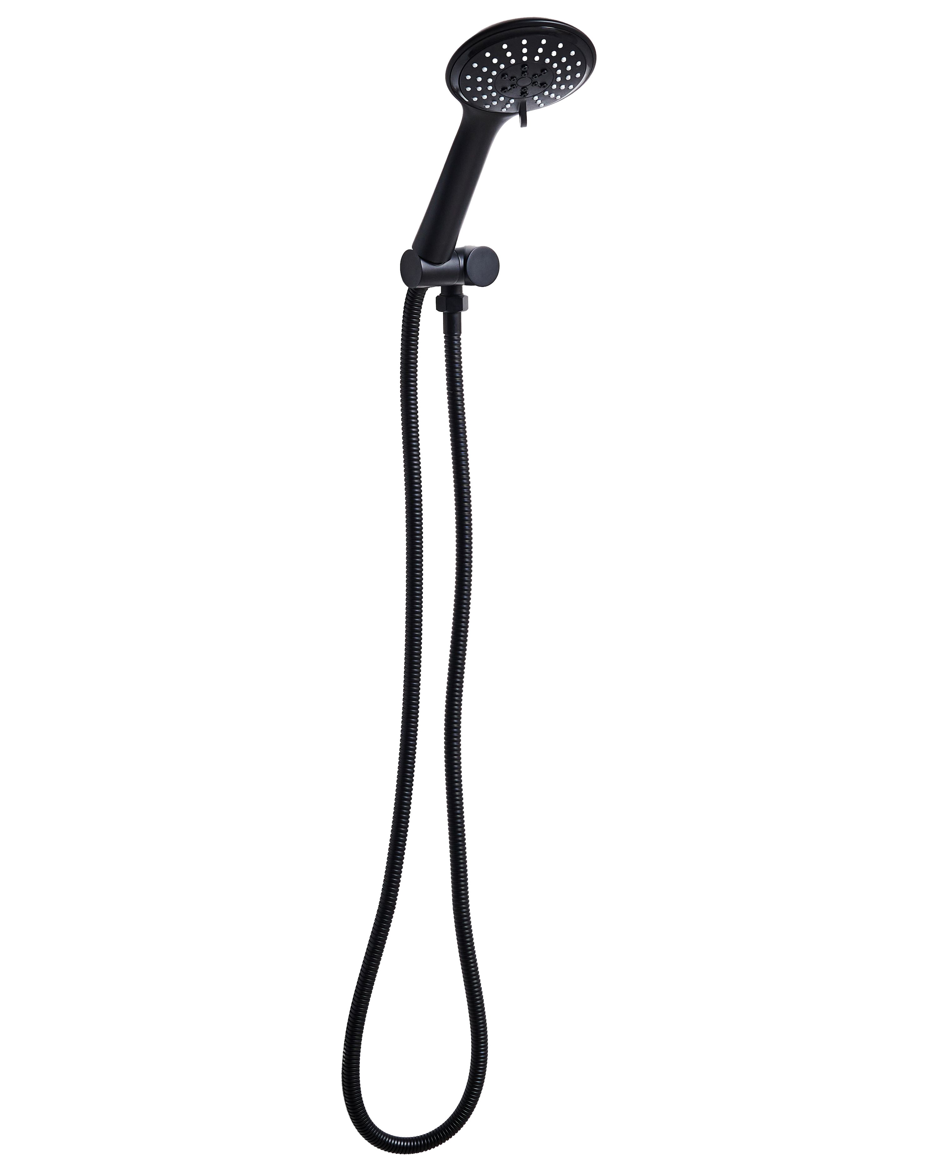 Shower Head and Hose Kit TUMPLE 3-function Black