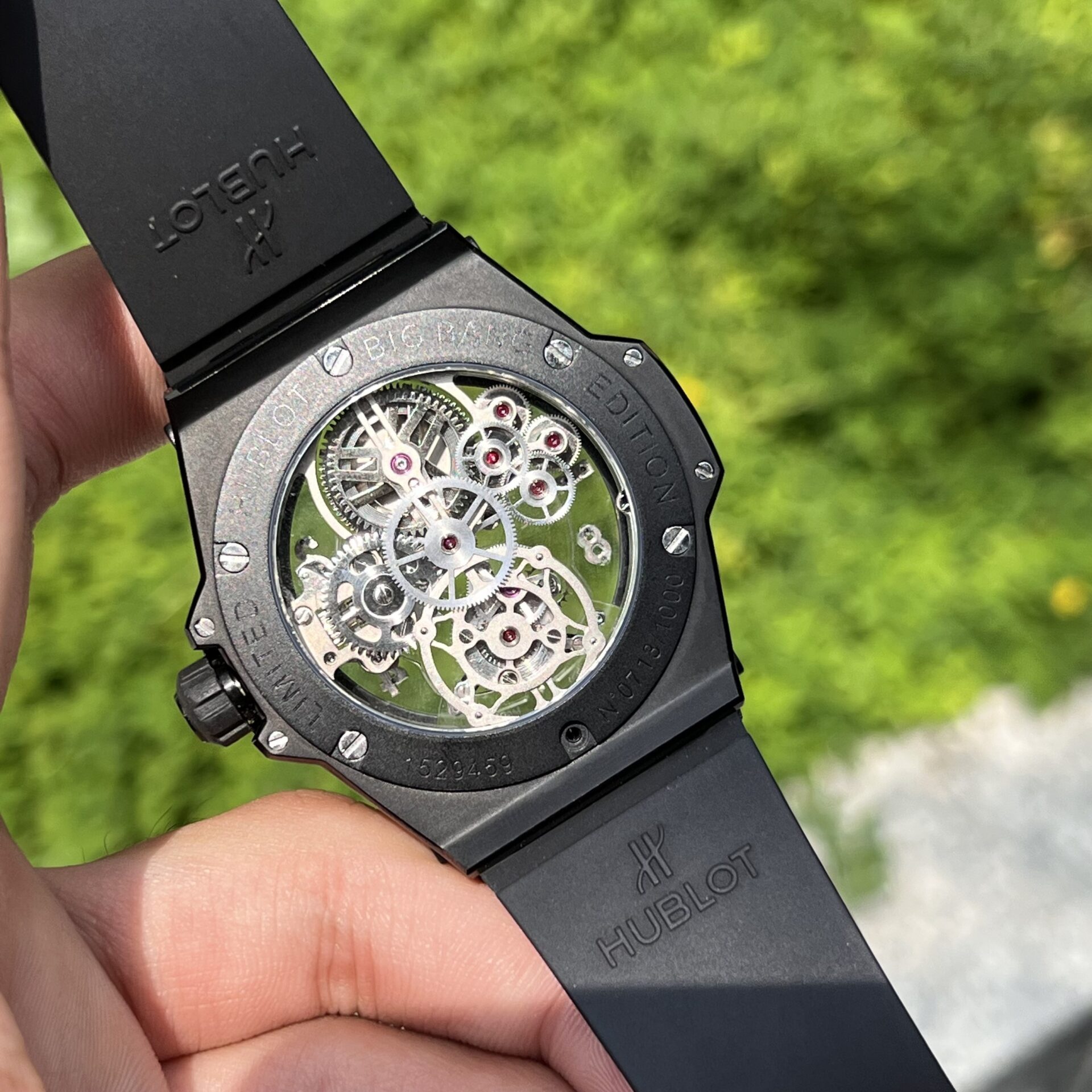 Hublot Replica 11 Watch Big Bang Tourbillon Black Ceramic Case JB Factory 45mm - Top club