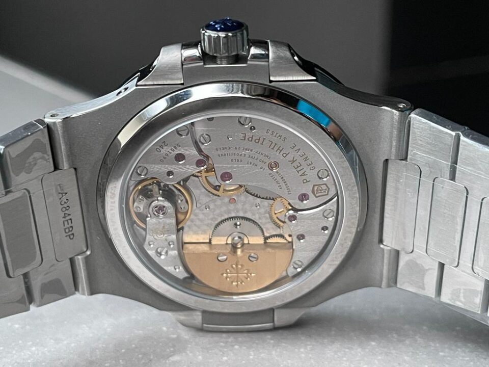 Replica PATEK PHILIPPE Nautilus 5712 SS PPF 1:1 Best Edition Blue Dial on SS Bracelet A240 V2 - Top club