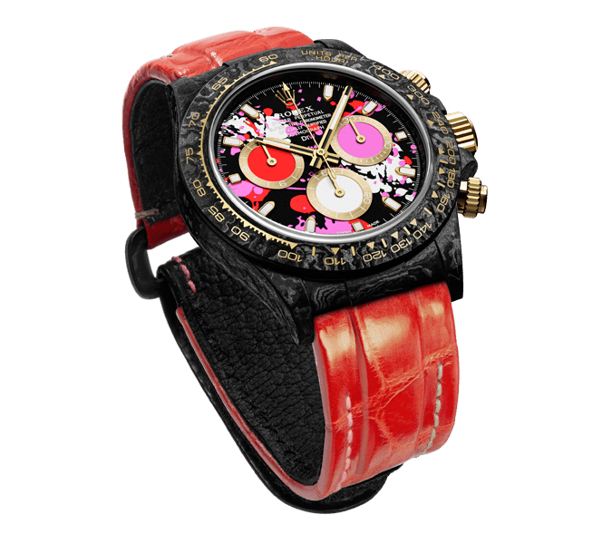 ROLEX Diw Daytona motley red 40mm oyster black(1:1 replica) - Top club