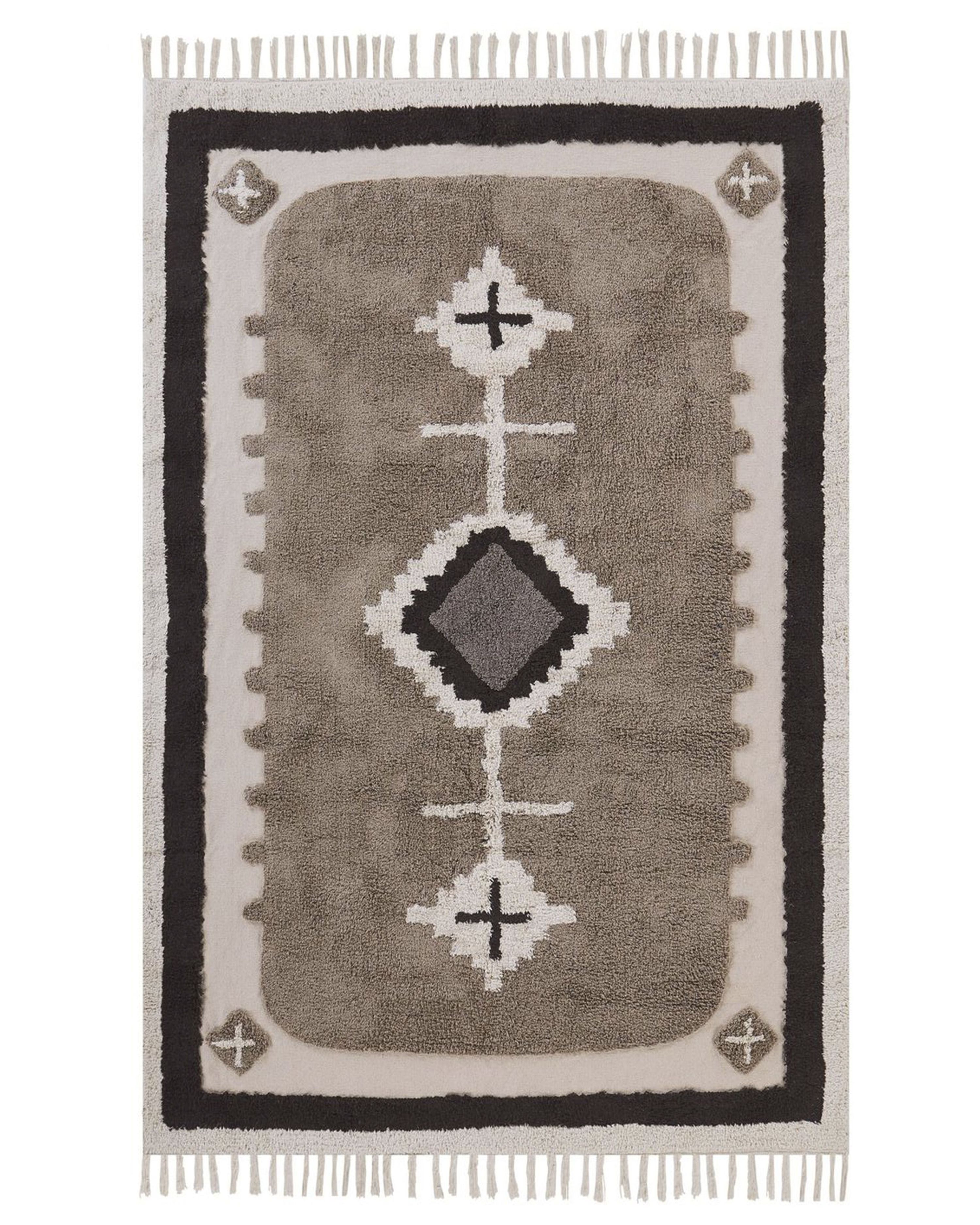 Rug GEYVE Beige 160 x 230 cm Cotton