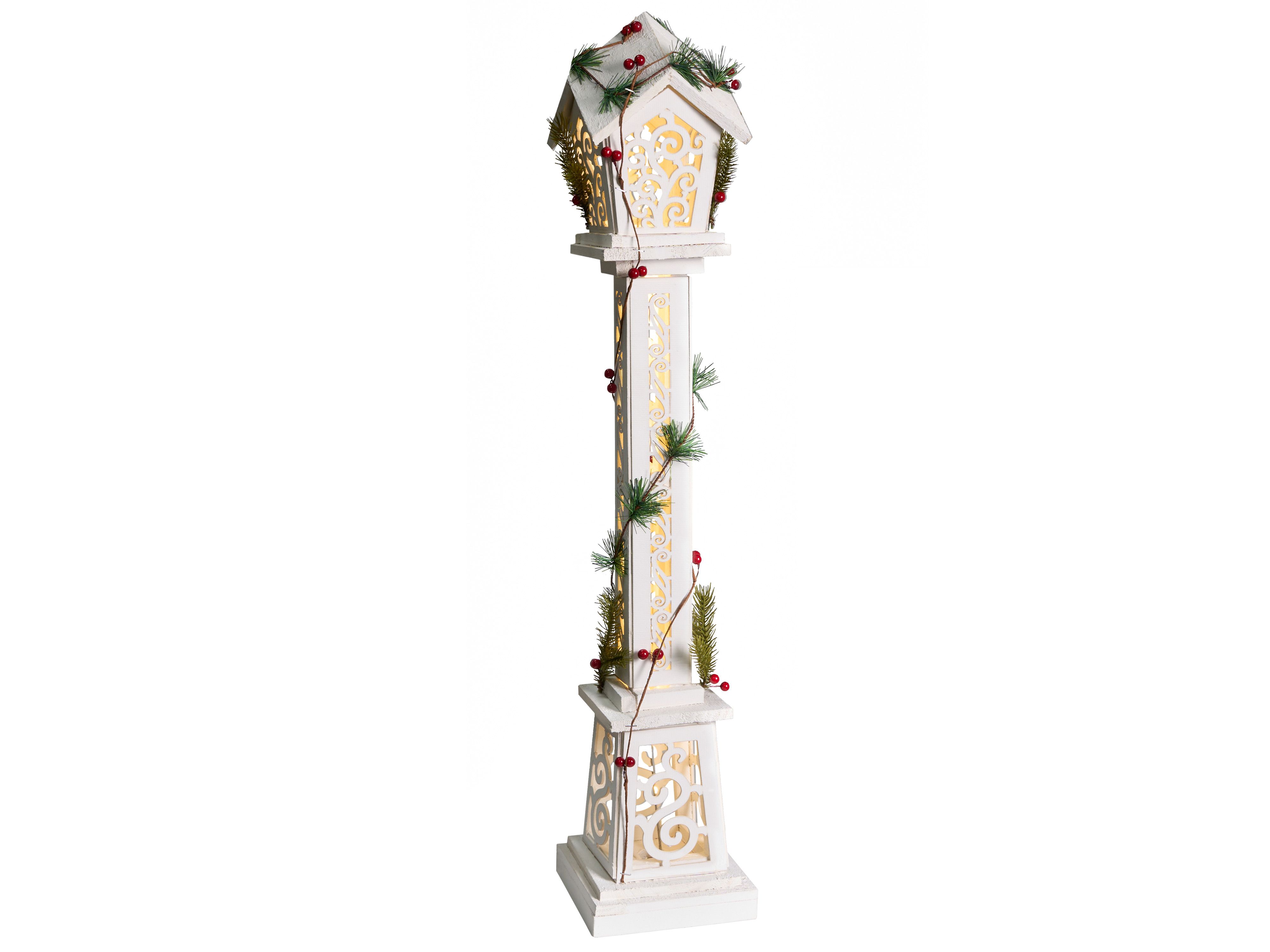 Christmas Decoration LED LUMMENE Post Lamp 80 cm White