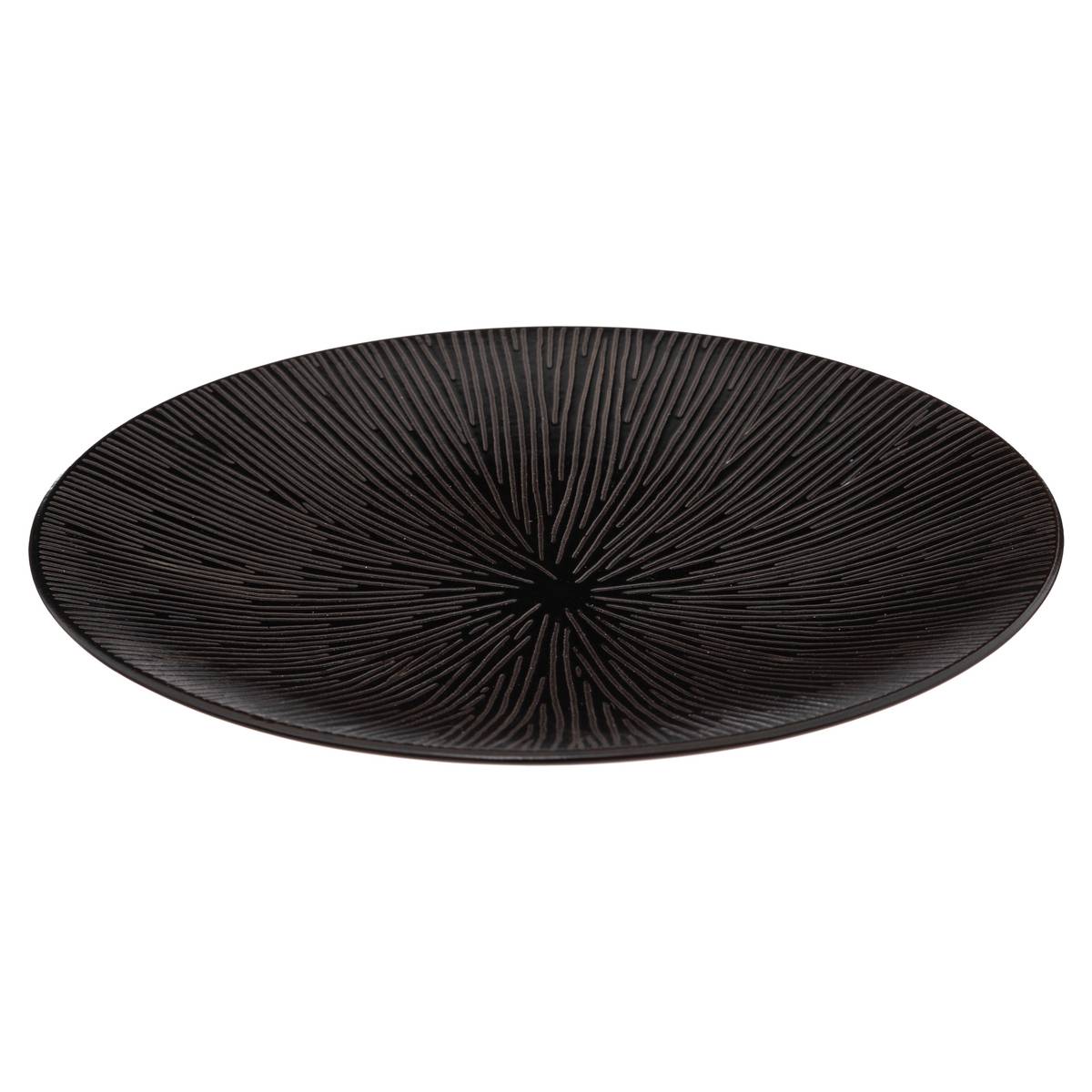 Dessert plate D.21 cm, Black